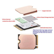 For Steam Deck Game Console SSD Copper Heat Sink M.2 2230 NVMe Radiator Pad, Spec: Set A