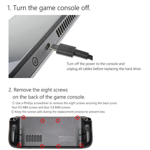 For Steam Deck Game Console SSD Copper Heat Sink M.2 2230 NVMe Radiator Pad, Spec: Set B