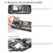 For Steam Deck Game Console SSD Copper Heat Sink M.2 2230 NVMe Radiator Pad, Spec: Set A