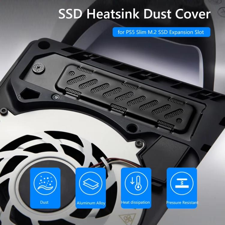 For PS5 Slim / PS5 Pro M.2 SSD Heatsink Dust Cover Expansion Slot Radiator(Green) - free shipping - PMC TechLife - Order now!