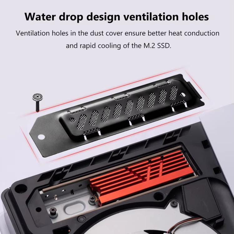 For PS5 Slim / PS5 Pro M.2 SSD Heatsink Dust Cover Expansion Slot Radiator(Green) - free shipping - PMC TechLife - Order now!