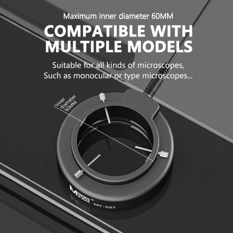 MaAnt MY-037 Cell Phone Repair 144 Beads Microscope Ring Light Source - Microscope Magnifier Series by MaAnt | Online Shopping South Africa | PMC TechLife | Buy Now Pay Later Mobicred