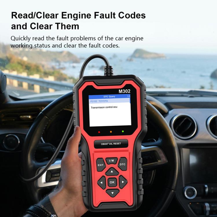 M302 Car Oil Reset Code Reader Automotive Maintenance Light Zero Reset Fault Diagnosis Tool - Code Readers & Scan Tools by PMc TechLife | Online Shopping South Africa | PMc TechLife | Buy Now Pay Later Mobicred