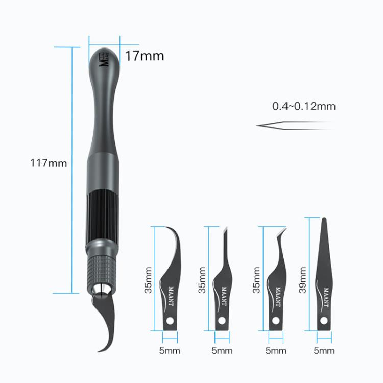 MaAnt MY-102 4 In 1 Blade Pry IC / CPU Hard Disk Blade Cell Phone Motherboard Repair Scraping Gum Degumming Tools - Crowbar by MaAnt | Online Shopping South Africa | PMc TechLife | Buy Now Pay Later Mobicred