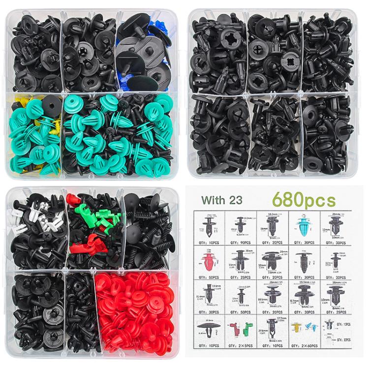 680pcs /Set Car Retainer Clips Fasteners Remover Kit Automotive Clips Set - Nuts & Bolts by PMc TechLife | Online Shopping South Africa | PMc TechLife | Buy Now Pay Later Mobicred