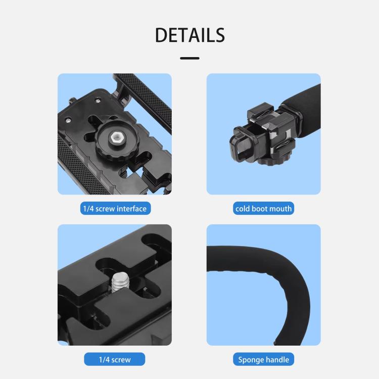 For DJI Flip CQT  U-shape Handheld Stabilizer Kit For Cinematic Shots, Wedding Videography & Daily Vlogging