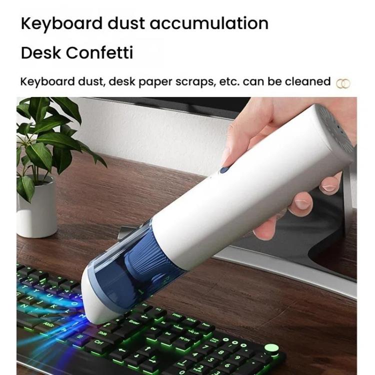 Portable Wireless Car Vacuum Cleaner Small Chargeable Handheld Wet / Dry Large Suction Household Vacuum Cleaner(White) - free shipping - PMc TechLife - Order now!