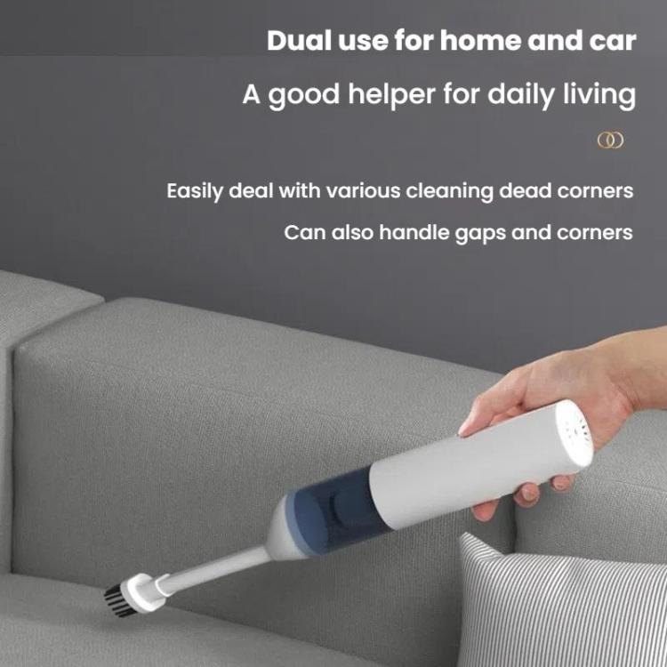 Portable Wireless Car Vacuum Cleaner Small Chargeable Handheld Wet / Dry Large Suction Household Vacuum Cleaner(White) - free shipping - PMc TechLife - Order now!