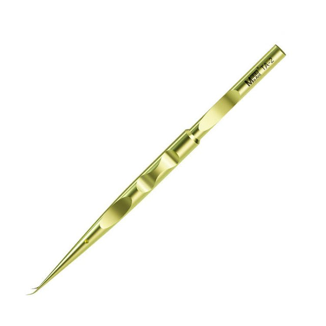 MaAnt Titanium Tweezers Antistatic Small Clip Bird Nest Hair Picking Pink Prick Clip Repair Tool(Curve)