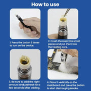 LUOWEI A1 No Iron Short Circuit Detection Rosin Atomizer Cell Phone Motherboard Chip Repair Rosin Pen