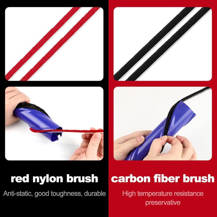 1set 674 Thin Rolling Brush Plush Strips For Dyson Vacuum Cleaner V7 / V8 / V10 / V11 Direct Drive Brush Head
