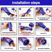 1set 674 Thin Rolling Brush Plush Strips For Dyson Vacuum Cleaner V7 / V8 / V10 / V11 Direct Drive Brush Head