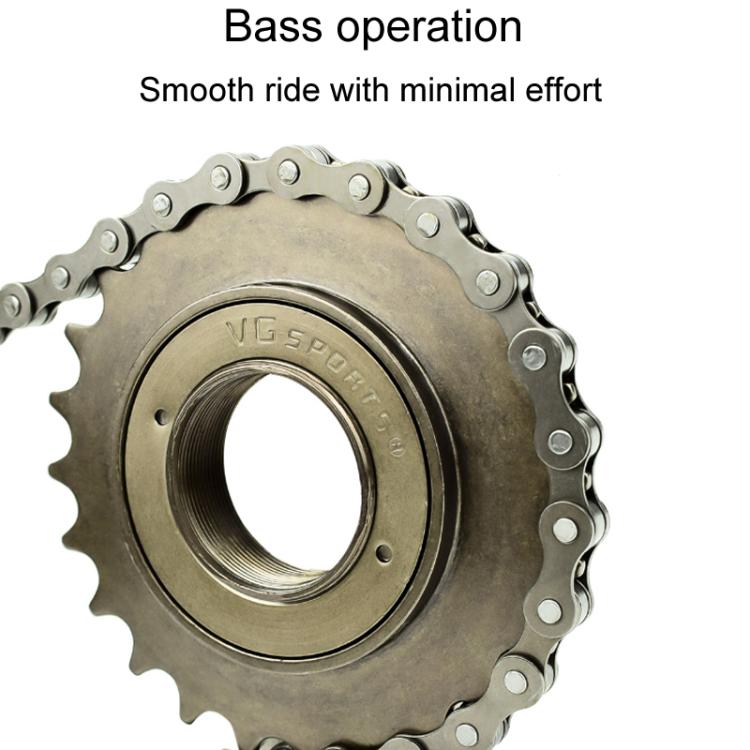 VG SPORTS Stroller Scooter Bicycle Single Speed Flywheel, Style: 24T Brown - free shipping - PMc TechLife - Order now!