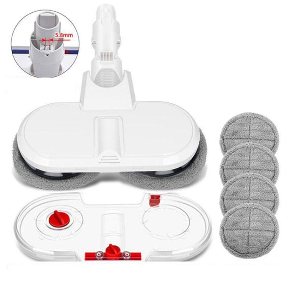 Electric Mop Head With Water Tank for Xiaomi Dreame / Dyson Handheld Vacuum Cleaner Narrow 6 Gray Rags
