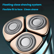 For FLYCO Shaving Razor Blade Head Accessories Replacement Parts, Style: Curved Blade + Net