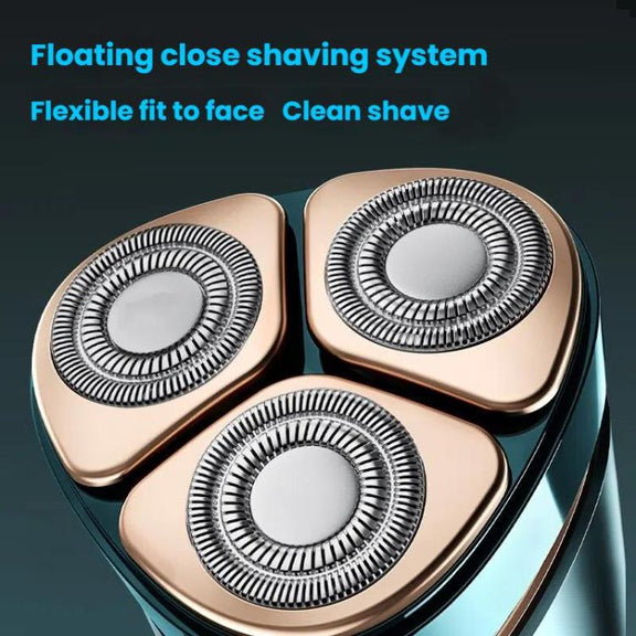 For FLYCO Shaving Razor Blade Head Accessories Replacement Parts, Style: Curved Blade + Net