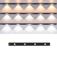 60cm Rechargeable Motion Sensor Light Bar Cabinet Wardrobe Lamp With Remote Control(Black) - Sensor LED Lights by PMc TechLife | Online Shopping South Africa | PMc TechLife | Buy Now Pay Later Mobicred