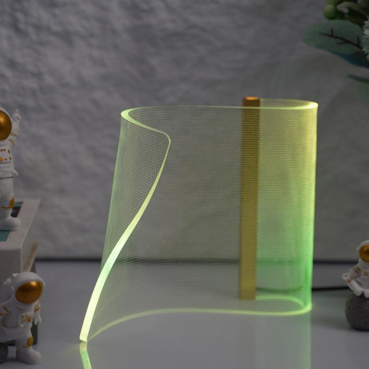 LED Light Guide Acrylic Ambient Desk Lamp Gaming Room Bedroom USB Pickups Rhythmic RGB Novelty Lamps(Music Rhythm Model) - Novelty Lighting by PMC Jewellery | Online Shopping South Africa | PMC Jewellery | Buy Now Pay Later Mobicred