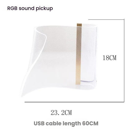 LED Light Guide Acrylic Ambient Desk Lamp Gaming Room Bedroom USB Pickups Rhythmic RGB Novelty Lamps(Music Rhythm Model) - Novelty Lighting by PMC Jewellery | Online Shopping South Africa | PMC Jewellery | Buy Now Pay Later Mobicred