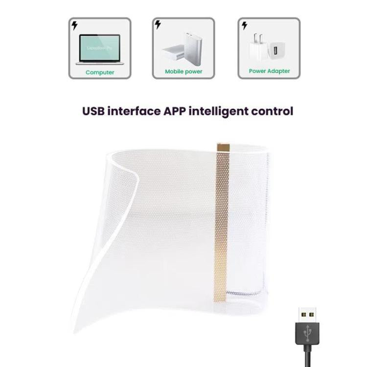 LED Light Guide Acrylic Ambient Desk Lamp Gaming Room Bedroom USB Pickups Rhythmic RGB Novelty Lamps(Music Rhythm Model) - Novelty Lighting by PMc TechLife | Online Shopping South Africa | PMc TechLife | Buy Now Pay Later Mobicred