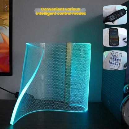 LED Light Guide Acrylic Ambient Desk Lamp Gaming Room Bedroom USB Pickups Rhythmic RGB Novelty Lamps(Music Rhythm Model) - Novelty Lighting by PMC Jewellery | Online Shopping South Africa | PMC Jewellery | Buy Now Pay Later Mobicred