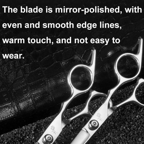 Stainless Steel Haircutting Scissors Set Hair Cutting Tools, Spec: 8-in-1 Black Gold
