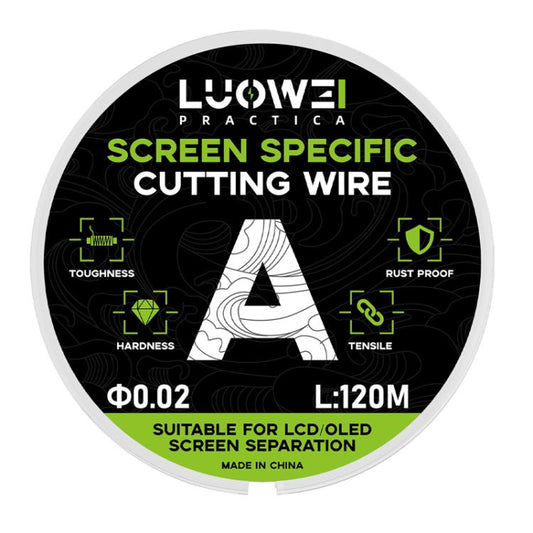 LUOWEI 120M Cell Phone LCD Screen Separation Line High Hardness Cutting Diamond Wire, Spec: A 0.02mm - free shipping - PMC Jewellery - Order now!