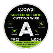 LUOWEI 120M Cell Phone LCD Screen Separation Line High Hardness Cutting Diamond Wire, Spec: A 0.02mm