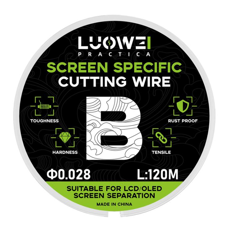 LUOWEI 120M Cell Phone LCD Screen Separation Line High Hardness Cutting Diamond Wire, Spec: B 0.028mm - free shipping - PMC Jewellery - Order now!