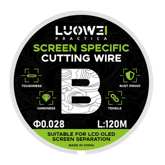 LUOWEI 120M Cell Phone LCD Screen Separation Line High Hardness Cutting Diamond Wire, Spec: B 0.028mm - free shipping - PMC Jewellery - Order now!