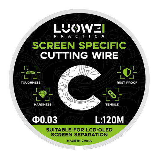 LUOWEI 120M Cell Phone LCD Screen Separation Line High Hardness Cutting Diamond Wire, Spec: C 0.03mm - free shipping - PMC Jewellery - Order now!