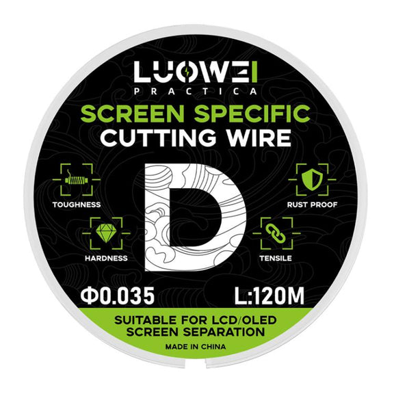 LUOWEI 120M Cell Phone LCD Screen Separation Line High Hardness Cutting Diamond Wire, Spec: D 0.035mm