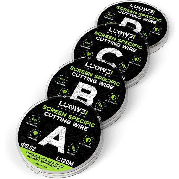 LUOWEI 120M Cell Phone LCD Screen Separation Line High Hardness Cutting Diamond Wire, Spec: B 0.028mm - free shipping - PMC TechLife - Order now!