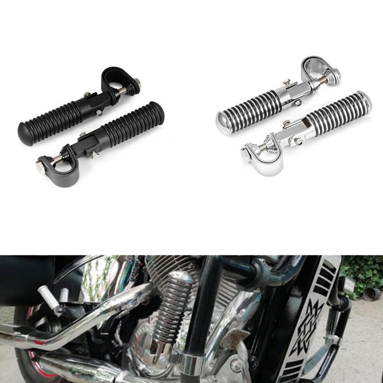 For Harley Motorcycle Modification Collapsible Footpegs Foot Guard Spike Mounted Pedals(Black) - Others by PMc TechLife | Online Shopping South Africa | PMc TechLife | Buy Now Pay Later Mobicred