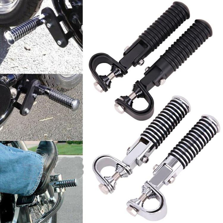 For Harley Motorcycle Modification Collapsible Footpegs Foot Guard Spike Mounted Pedals(Electroplating) - Others by PMc TechLife | Online Shopping South Africa | PMc TechLife | Buy Now Pay Later Mobicred