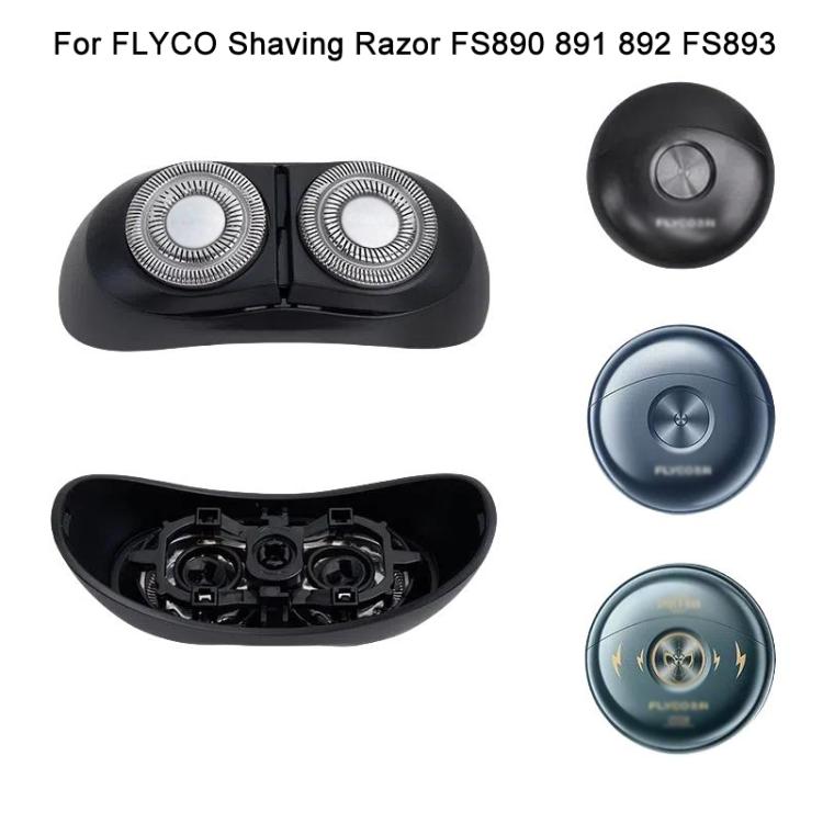 For FLYCO Shaving Razor FS890 891 892 FS893 Replacement Blade Head Accessories, Style: 2pcs Axle Caps + Springs