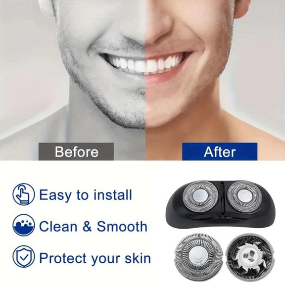 For FLYCO Shaving Razor FS890 891 892 FS893 Replacement Blade Head Accessories, Style: Head Cover+Blade Holder