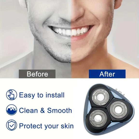 For FLYCO FS312/313 Whole Head Shaving Razor Blade Head Accessories Replacement Parts