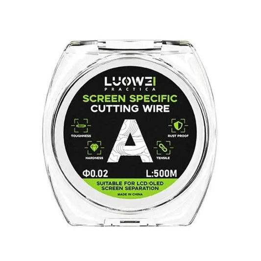 LUOWEI 500M Steel Wire Cell Phone Screen Separation Wire Cutting Wire, Spec: A 0.02mm - free shipping - PMC Jewellery - Order now!