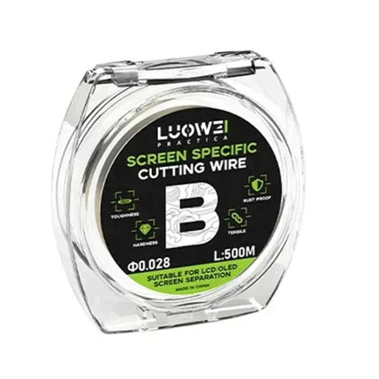 LUOWEI 500M Steel Wire Cell Phone Screen Separation Wire Cutting Wire, Spec: B 0.028mm - free shipping - PMC Jewellery - Order now!