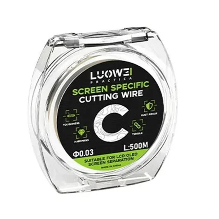 LUOWEI 500M Steel Wire Cell Phone Screen Separation Wire Cutting Wire, Spec: C 0.03mm - free shipping - PMC Jewellery - Order now!
