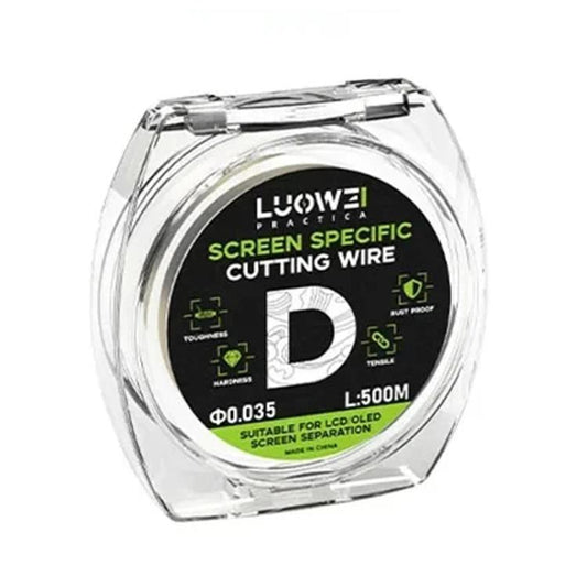 LUOWEI 500M Steel Wire Cell Phone Screen Separation Wire Cutting Wire, Spec: D 0.035mm - free shipping - PMC Jewellery - Order now!
