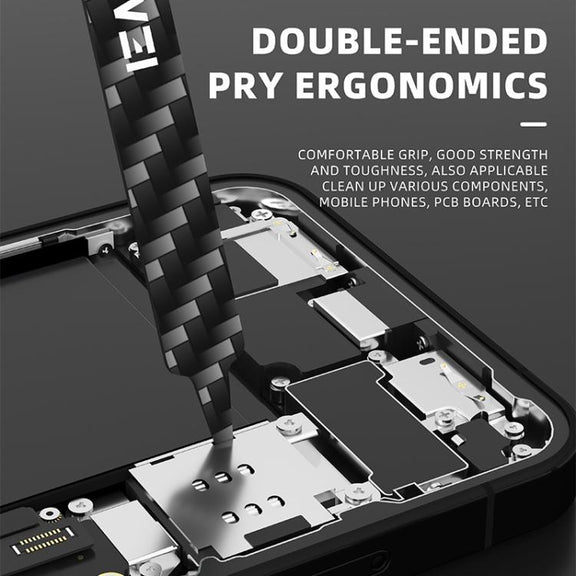 LUOWEI 3pcs /Set Carbon Fiber Plastic Pry Stick Anti-static Multi-purpose Disassembly Bar