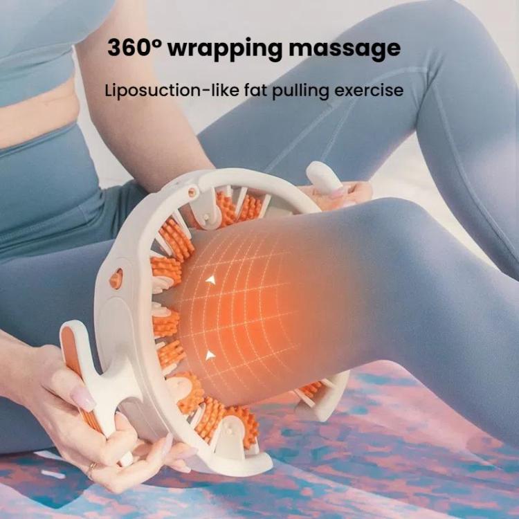KEDU Leg Roller Massager Slimming Leg Roller Inner Thigh Calf Muscle Relaxation Trainer Manual Massager(Brick Red)