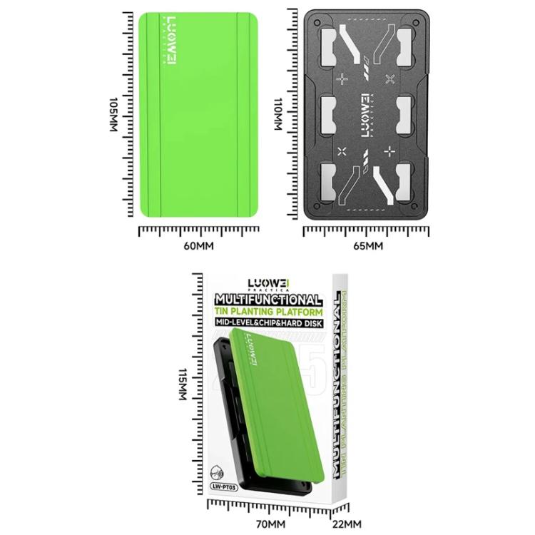 LUOWEI Base+Cushion Tinning Mesh CPU Chip Magnetic Table Tinning Silicone Pad - free shipping - PMC Jewellery - Order now!