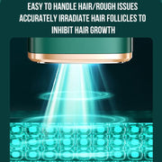 Sapphire Ice Sense Painless Laser Hair Remover Intense Pulse Ice Hair Removal Device, Style: Dark Green FY-509AG(EU Plug)