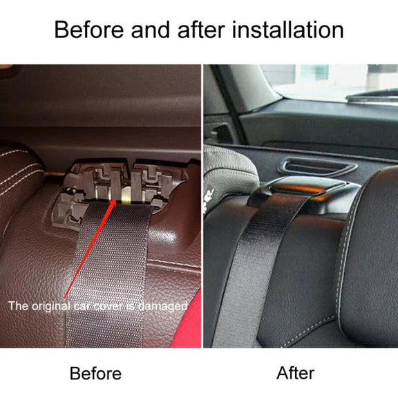 For 2012-2015 Mercedes-Benz ML / GL-Class W166 Car Rear Seat Belt Cover Guides 1669213800(Black)