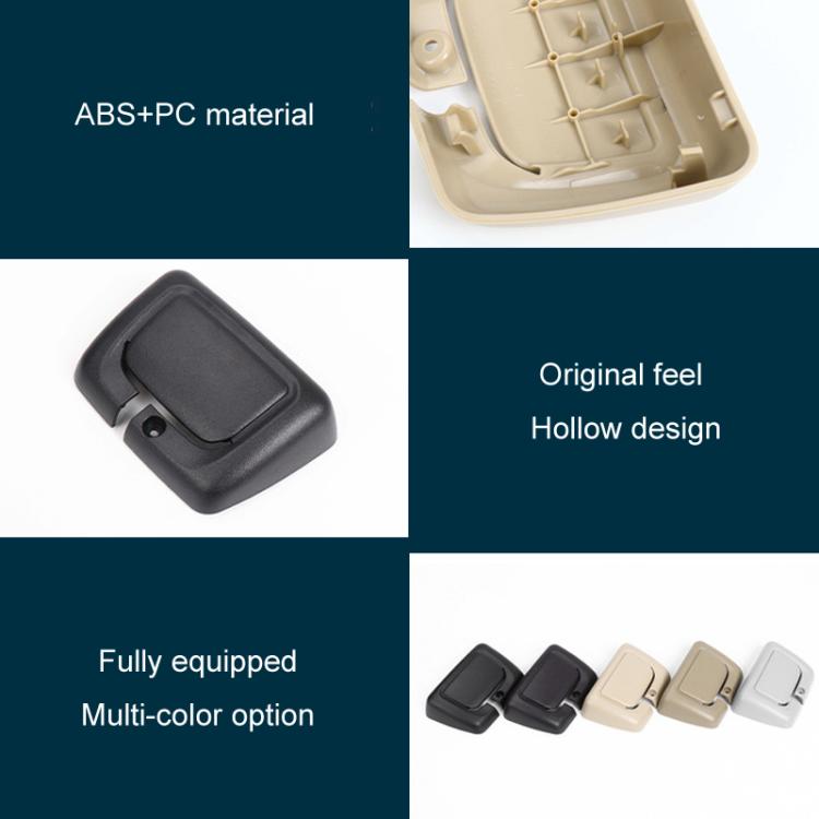 For 2012-2015 Mercedes-Benz ML / GL-Class W166 Car Rear Seat Belt Cover Guides 1669213800(Black)