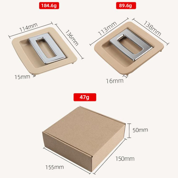 For 2010-2016 Porsche Cayenne / Paramera Car Boot Carpet Buckle Trunk Puller 95855111500, Style: Metal Model Beige