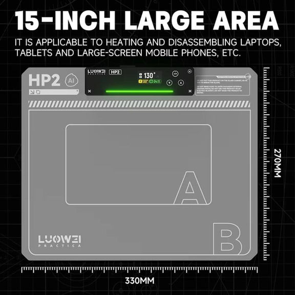 LUOWEI HP2 Screen Heating Table Constant Temperature Screen Removal Treasure Phone Tablet Screen Changing Removal Heating Separation US Plug